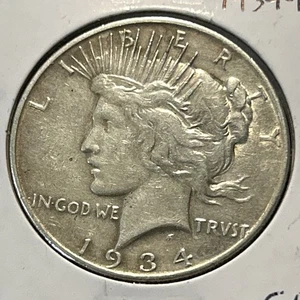 Silbermünze Morgan Dollar besseres Datum 1934 D - Bild 1 von 4