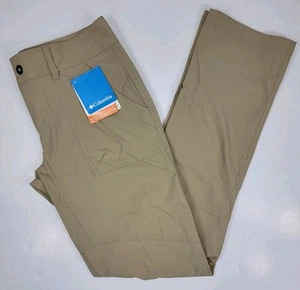 NWT Columbia Silver Ridge II Stretch Pant Women’s 4 Straight Leg Tan Hiking NEW - Imagen 1 de 16