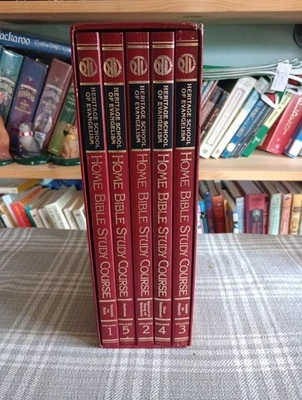 Heritage School of Evangelism Home Bible Study Course Box Set 1-5 OT & NT Foto 1 de 4