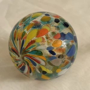 Mundgeblasene Kunstglas Konfetti Kugel Kugel Kugel Deko Hexenkugel - Bild 1 von 8