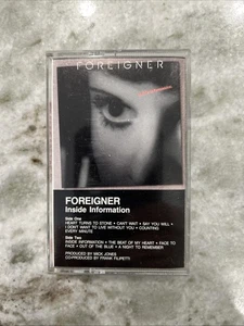 Foreigner Inside Information (Cassette, 1987) Great Condition! 7-81808-4 - Picture 1 of 3