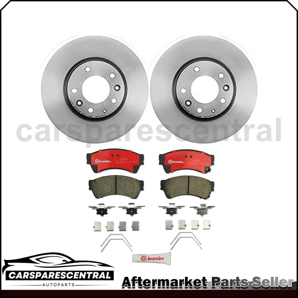 Para Lincoln Zephyr 3.0L 2006 Brembo rotor e conjunto de pastilhas de freio dianteiro 3x - Imagem 1 de 4