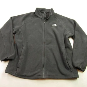 North Face Jacket Mens 2XL Long Sleeve 1/4 Zip Outdoors Pullover Black - Picture 1 of 10