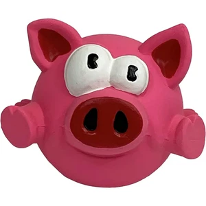 (1) Multipet Lyla Latex Pig 2.5 Inch Small Dog Toy Squeaker Hard Center - Picture 1 of 1