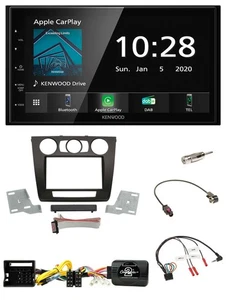 Kenwood Bluetooth Lenkrad DAB USB 2DIN Autoradio für BMW 1er man. Klima E87/E88/ - Bild 1 von 12