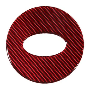 *´ Left-Hand Drive Carbon Fiber Interior Steering Wheel Sticker Trim For - Picture 1 of 9