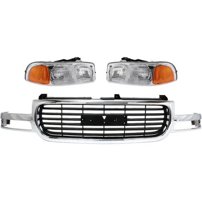 Grille Grill for Yukon GMC XL 1500 2500 Sierra Truck HD Heavy Duty 2001-2002 - Image 1 of 4
