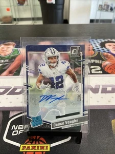 2023 Panini Clearly Donruss Football Deuce Vaughn Rated Rookie Auto #58 - Picture 1 of 2
