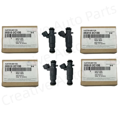 NUEVO Inyectores de combustible de motor 4 piezas para HYUNDAI Genesis 10-12 353102C100 Foto 1 de 3