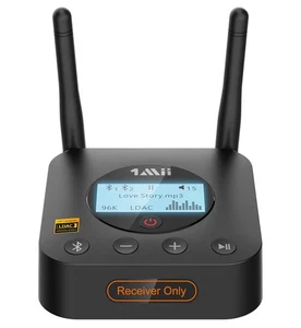 1Mii B06Pro+ Hi-Fi Bluetooth 5.1 Audio Receiver, LDAC Hi-Res Wireless Audio Adap - Picture 1 of 8