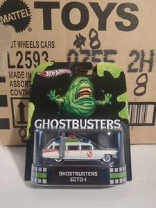 Hot Wheels RETRO Ghostbusters ECTO-1 Answer Call 1984 Cadillac Fleetwood Hearse - Picture 1 of 7