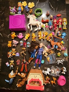 Small Animals Figures & Toys Dolls Junk Drawer Bottom of Toy Box Lot Of 65 - Picture 1 of 23