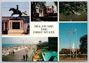 Postcard Delaware The First State Multiview - RC Pulling - Picture 1 of 2