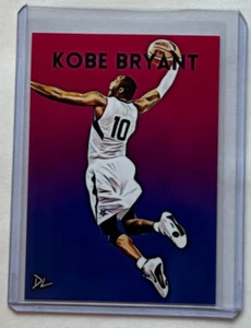 Kobe Bryant Limited Edition Artist Signed "Team USA" Trading Card 2/10 - Picture 1 of 2