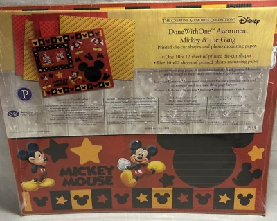 Creative Memories Disney DoneWithOne Mickey & the Gang Surtido Sellado Nuevo en Paquete Foto 1 de 4