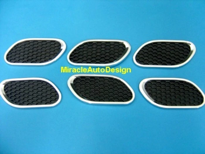 6 PCS MASERATI LOOK EXTERIOR AIR VENT SET FOR MERCEDES BENZ BMW AUDI VW PORSCHE - Image 1 of 4