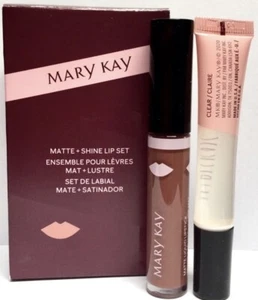 New Mary Kay Matte & Shine Lip Set Rose Barbie Pink & Oil 175886 Stick Gloss - Picture 1 of 1