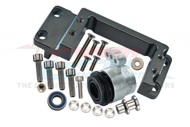 GPM Alum Servo Mount + 25T Servo Horn w/ Built-In Spring Grey 1/5 Kraton/Outcast - Image 1 of 4