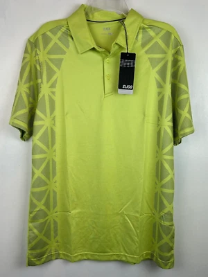 Sligo Polo Shirt Mens L Performance Golf Moisture Wicking Quick Dry UPF40 Green - Image 1 of 4
