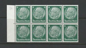 GERMANY, REICH 1934 Hindenburg MNH BOOKLET PANE Michel HB 83B CV $90 NO RESERVE! - Picture 1 of 2