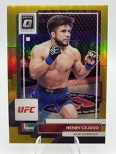 2023 Donruss Optic HENRY CEJUDO GOLD Prizm #2/10 SP No.9 UFC Panini