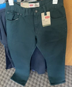 Levis 513 Jeans Kids 16 Regular 28X28 Ponderosa Pine Denim Slim Fit Straight NWT - Picture 1 of 4