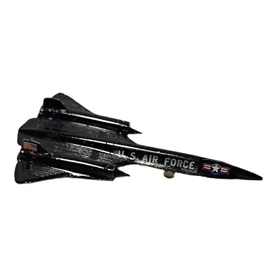 Vintage A127 U.S. Air Force Lockheed Blackbird Plane Diecast Aviation Black - Image 1 of 4