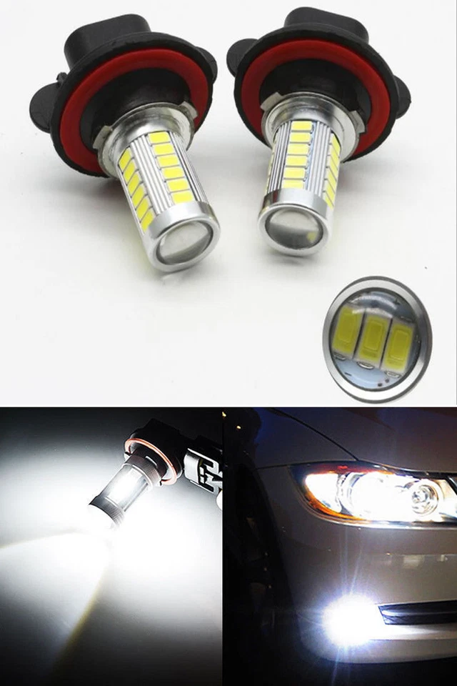 2X High Lumen Power LED White H11-55W LED Fog Light Kit Driving Lamp Bulb DRL - Image 1 of 1
