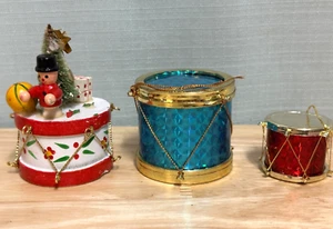 Vintage Posten Trommeln Christbaumschmuck Japan Karton Filz Perlen 7 - Bild 1 von 5