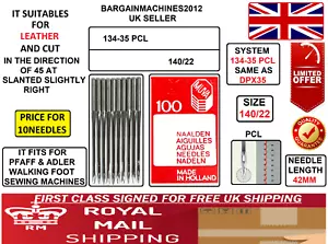 MUVA 134-35PCL SAME AS DPx35PCL SIZE=22/140 INDUSTRIAL SEWING MACHINE(10)NEEDLE - Picture 1 of 4