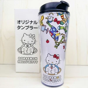 JAPAN Limited Edition Collaboration Tumbler with Hello Kitty and Doraemon - Picture 1 of 13