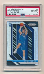 2018 Panini Prizm Luka Doncic Silver Prizm Rookie Gem Mint PSA 10 #280 RC - Picture 1 of 2