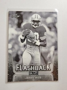 2020 LEAF DRAFT FLASHBACK 1985 JERRY RICE SAN FRANCISCO 49ERS MISS VALLEY ST #99 - Picture 1 of 2