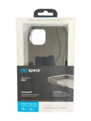 Speck Presidio Grip Case For iPhone 11 PRO MAX ONLY (6.5-INCH) - Black / Black - Image 1 of 3