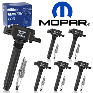 6 Ignition Coil & 6 Spark Plug OEM 5149168AH For Jeep Wrangler Rubicon 3.6L V6 - Picture 1 of 6