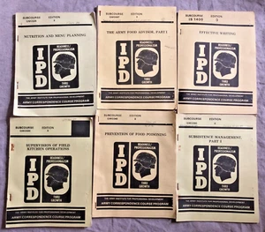 1980's US Army Correspondence Course Programs Vintage IPD 6 Lot Booklets - Picture 1 of 17