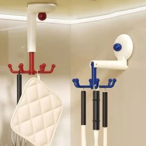 No-Punch 360° Rotating Hook Dopamine Six Claw Hook Kitchen Utensil Holder - Picture 1 of 14