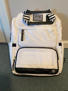 Bolsa de pañales/mochila Cloe Designer negra/blanca - Imagen 1 de 8