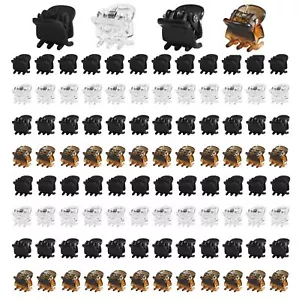 100pcs Mini Hair Claw Clips Plastic Small Claw Clips for Girls and Women Mini... - Picture 1 of 7