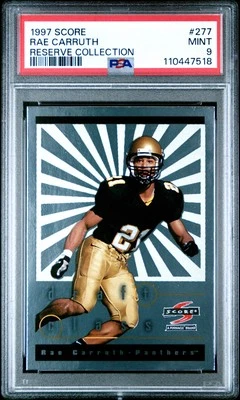 1997 Score Rae Carruth Reserve Collection #277 PSA 9 - Image 1 of 2