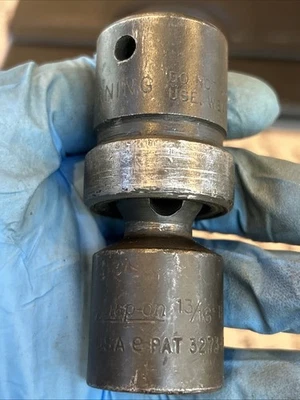 SNAP ON TOOLS IPL26 USA 1/2" Drive 13/16" SAE 6 Point Impact Swivel Socket - Image 1 of 4