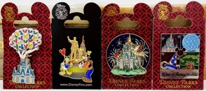 Lot of 4 Disney World Cinderella's Castle Pins w/Mickey, Donald, Goofy & Tinker - Picture 1 of 10