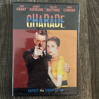 Charade (DVD, 1963). Brand New.  Cary Grant, Audrey Hepburn & Walter Matthau Foto 1 de 4
