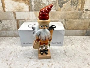 Christian Ulbricht Nutcracker Elf Natural Wood Finish 11.5'' Retired Germany - Picture 1 of 6