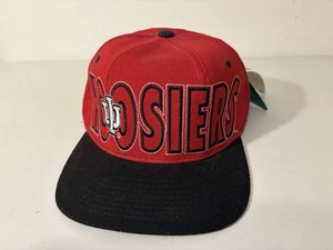 Cappello Vintage Starter Indiana Hoosiers IU Fitted 7-7 3/4 anni 90 nuovo con etichette - Foto 1 di 7