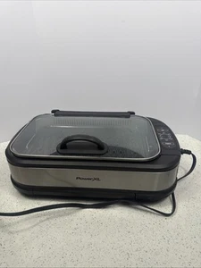 Power XL Indoor Smokeless Grill Pro PG-1500FDR Easy Beginner Clean -Tested/Works - Picture 1 of 6