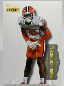 Mario Goodrich 2022 Wild Card Matte White #MB-87 Rookie RC Clemson Tigers - Bild 1 von 2