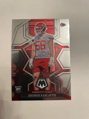 2022 Panini Mosaic Base George Karlaftis #377 Rookie RC Kansas City Chiefs Base - Image 1 of 2