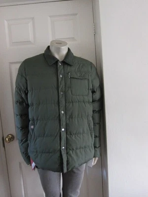 Lambretta Mens Padded Jacket with corduroy collar khaki Size XL rrp £75 - Image 1 of 4