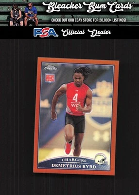 2009 Topps Chrome TC142 Demetrius Byrd Copper Refractors #/649 - Image 1 of 2